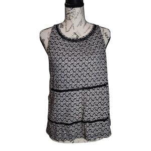 Old Navy Boho Lace Trim Tank Top, Size Medium